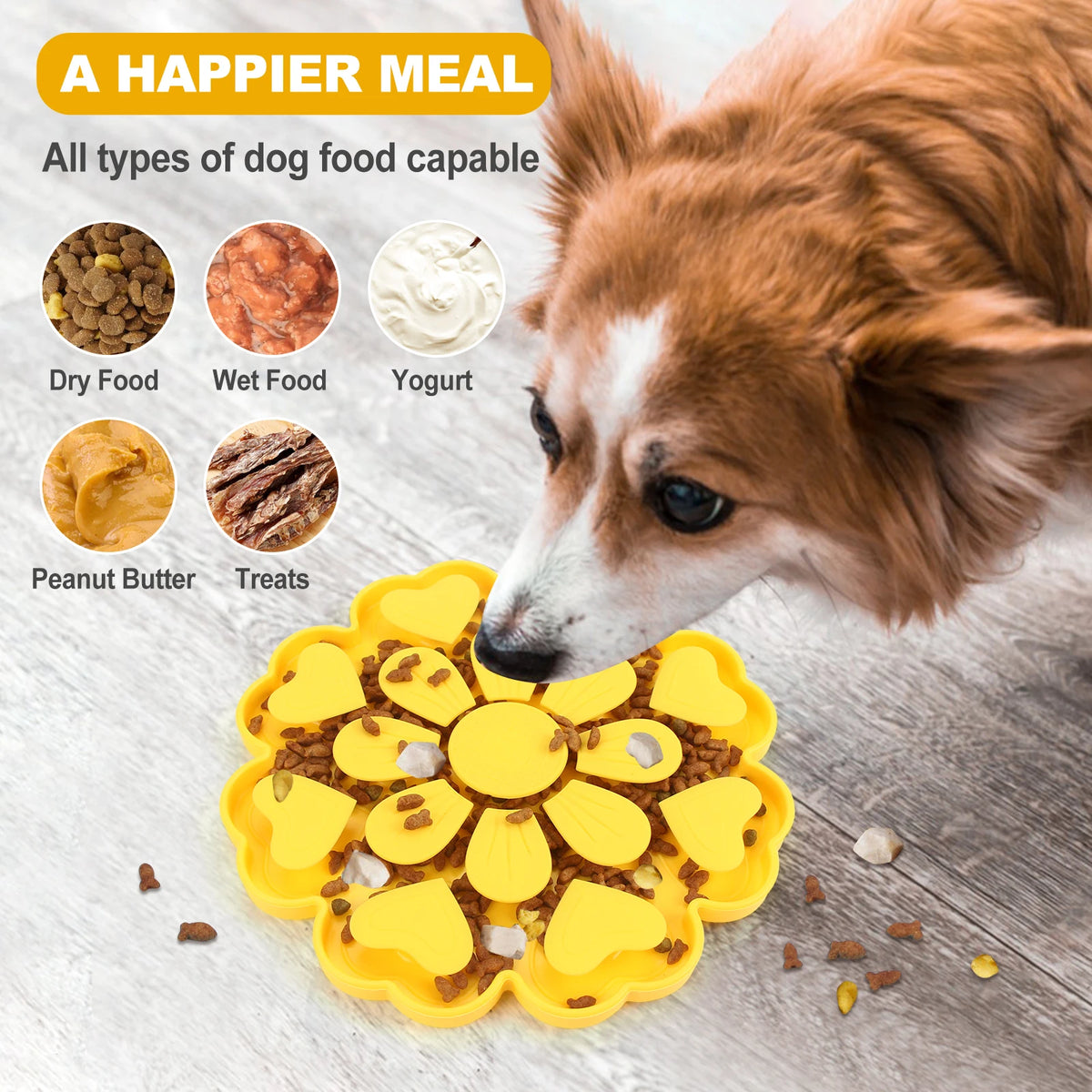 Pet Slow Feeder Bowl Licking Pad Lick Feeder Pad with Suction Cup Choke Proof Silicone Slow Food Dog and Cat Feeding Products